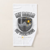 Paintball op je gezicht bad handdoek (Handdoek)