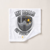 Paintball op je gezicht bad handdoek (Wasdoekje)