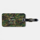 Paintball op je gezicht bagagelabel (Achterkant horizontaal)