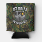 Paintball op je gezicht blikjeskoeler (Voorkant)