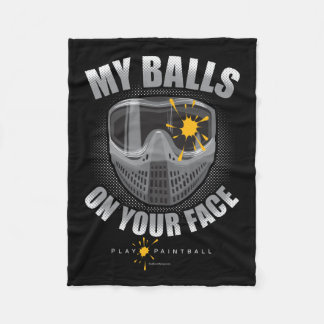 Paintball op je gezicht fleece deken
