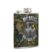 Paintball op je gezicht heupfles (Rechts)