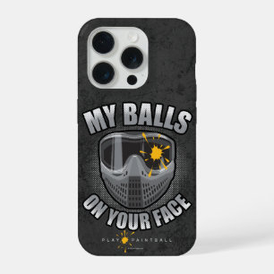 Paintball op je gezicht iPhone 15 pro case