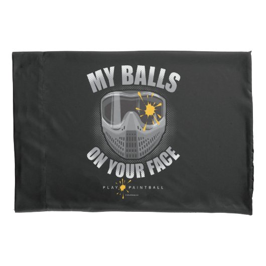 Paintball op je gezicht kussensloop (Voorkant)