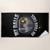 Paintball op je gezicht strandlaken (Voorkant)