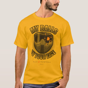 Paintball op je gezicht t-shirt
