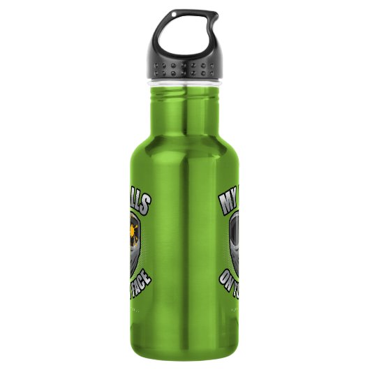 Paintball op je gezicht waterfles  (Voorkant)