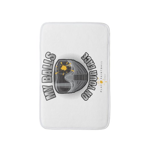 Paintball op je voetbath Mat (Voorkant Verticaal)