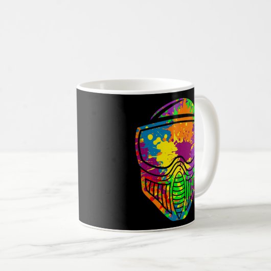 Paintball Paint Schieten Paintballer Air Pistool Koffiemok (Voorkant rechts)