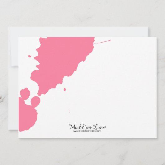 Paintball Paintball Birthday Party Kaart (Achterkant)