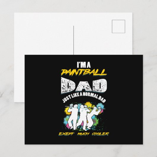 Paintball Paintball Paintball Player Gift Briefkaart (Voorkant / Achterkant)
