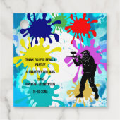 Paintball Party Bedankjes Labels (Voorkant)