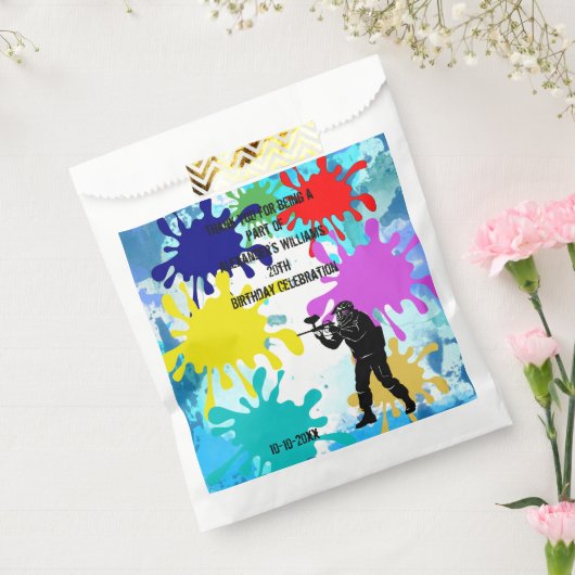 Paintball Party Bedankzakje (Gezegeld)