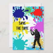 Paintball Party Save The Date (Voorkant)