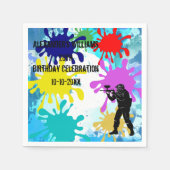 Paintball Party Servet (Voorkant)
