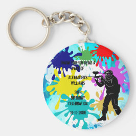 Paintball Party Sleutelhanger