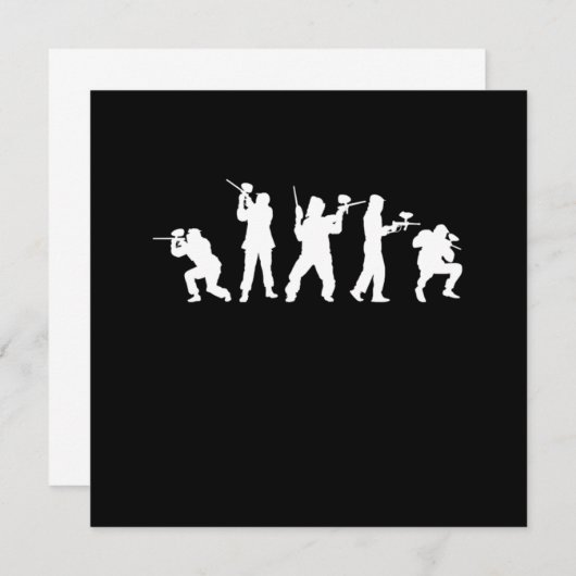 Paintball Pistool Paintball Marker Paintball G Kaart (Voorkant / Achterkant)