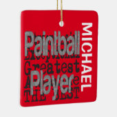 Paintball Player Extraordinaire CUSTOM Keramisch Ornament (Rechts)