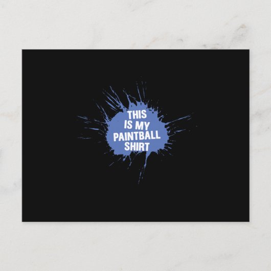 Paintball Player Paintball Outfit Paintball Marker Briefkaart (Voorkant)