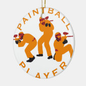 paintball players keramisch ornament (Links)