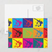 Paintball Pop Art Briefkaart (Voorkant / Achterkant)