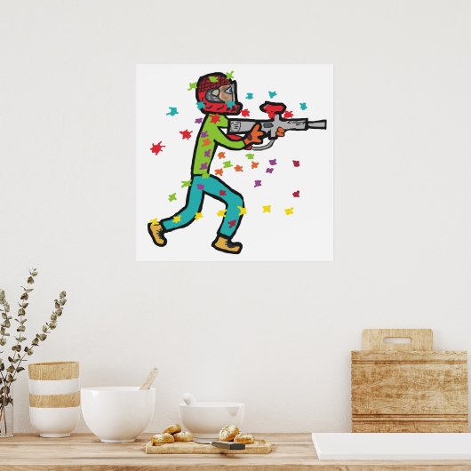 Paintball Poster (Keuken)