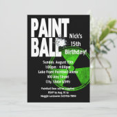 Paintball Radio Actieve verjaardag Kaart (Staand voorkant)