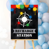 Paintball Recharge Station Boy Verjaardagsfeest Poster
