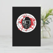 Paintball Roos Paintball Doel Speler Marker Kaart (Staand voorkant)