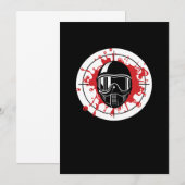 Paintball Roos Paintball Doel Speler Marker Kaart (Voorkant / Achterkant)