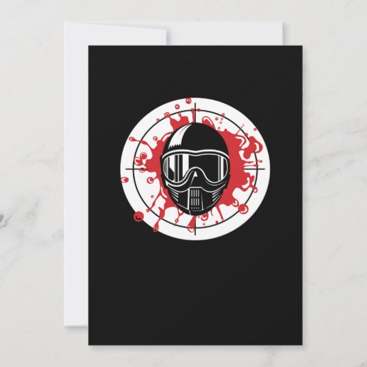 Paintball Roos Paintball Doelschijf Speler Marker Kaart (Voorkant)