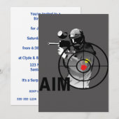 Paintball Shooter - Doel Kaart (Voorkant / Achterkant)