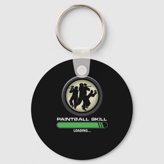 Paintball Skill Loading Paintball Player Gift Sleutelhanger (Voorkant)