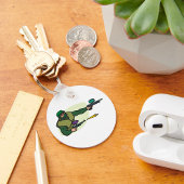 Paintball Speler met Dual Markers Actie Sport Sleutelhanger