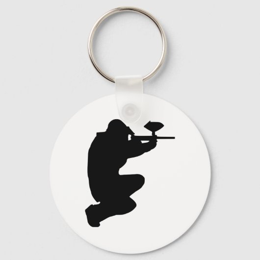 Paintball-speler Sleutelhanger (Voorkant)