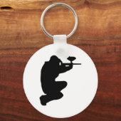 Paintball-speler Sleutelhanger (Voorkant)