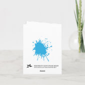 Paintball Splat dankt u kaardt Bedankkaart (Achterkant)