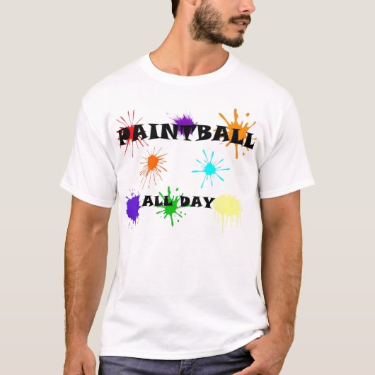 Paintball splat t-shirt (Voorkant)