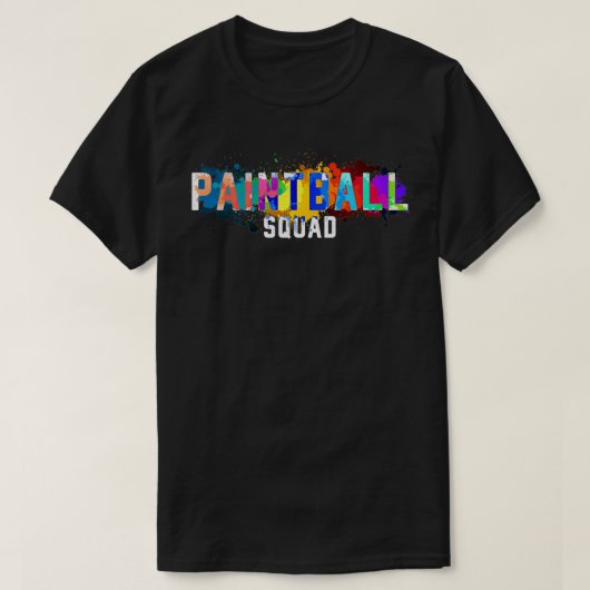 Paintball Squad Splatter T-shirt (Design voorkant)