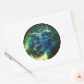 Paintball Surreal Ronde Sticker (Envelop)