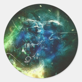 Paintball Surreal Ronde Sticker