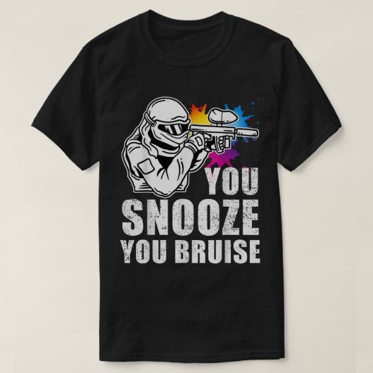 Paintball T Shirt Je smeekt je bruisende Paintball (Design voorkant)