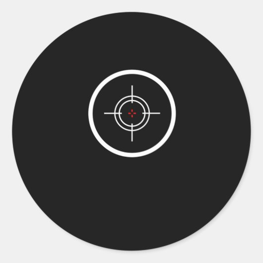 Paintball Target Paintball Pistool Gi Ronde Sticker (Voorkant)