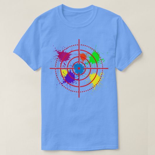 Paintball Target Shooting Sport Paintballer Air Gu T-shirt (Design voorkant)