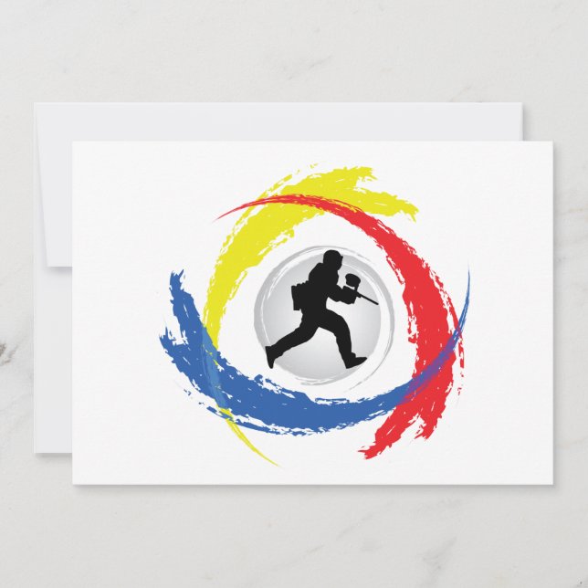 Paintball Tricolor Emblem (Voorkant)