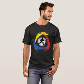 Paintball Tricolor Emblem T-shirt (Voorkant volledig)