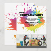 Paintball Uitdaging Kaart (Voorkant / Achterkant)