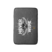 Paintball Veeg nooit badkamermat Badmat (Voorkant Verticaal)