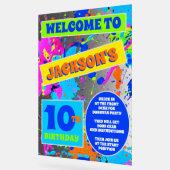 Paintball Verjaardag Party Acryl Teken Bord (Hoek)