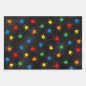 Paintball Verjaardag Splatter Inpakpapier Vel (Voorkant)